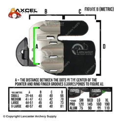 Axcel Contour Finger Tab Brady Ellison Signature Series -Bushnell Shop 4530414 tabsizesmetric